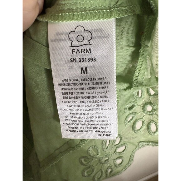 Farm Rio Green Sleeveless Top - Picture 4 of 5